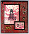 Art card with Japanese Girl